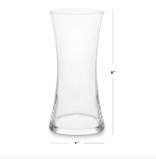 Libbey Clear Glass 8" Sydney Floral Vase
